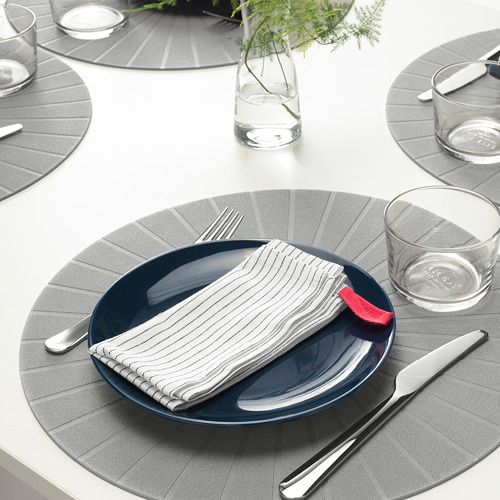 GRUPPERA - 餐巾, 白色/黑色 | IKEA 線上購物 - PE730484_S4