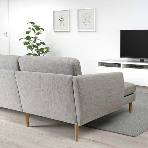 SMEDSTORP 4-seat sofa with chaise longue