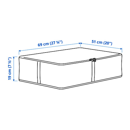 HEMMAFIXARE - 收納盒, 布 條紋/白色/灰色 | IKEA 線上購物 - PE840260_S4