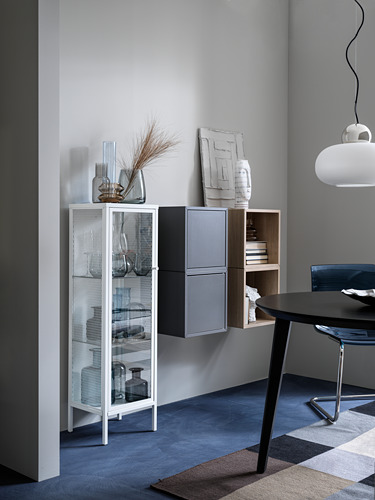 BAGGEBO glass-door cabinet
