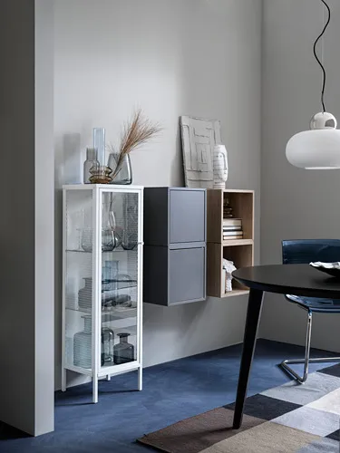 BAGGEBO glass-door cabinet