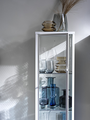 BAGGEBO glass-door cabinet