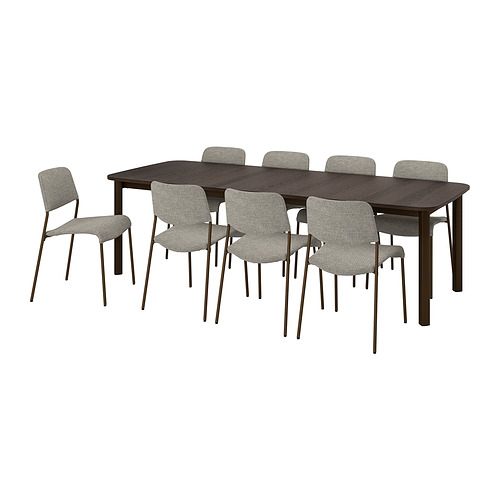 STRANDTORP/UDMUND - table and 8 chairs, brown brown/Viarp beige/brown | IKEA Taiwan Online - PE872101_S4
