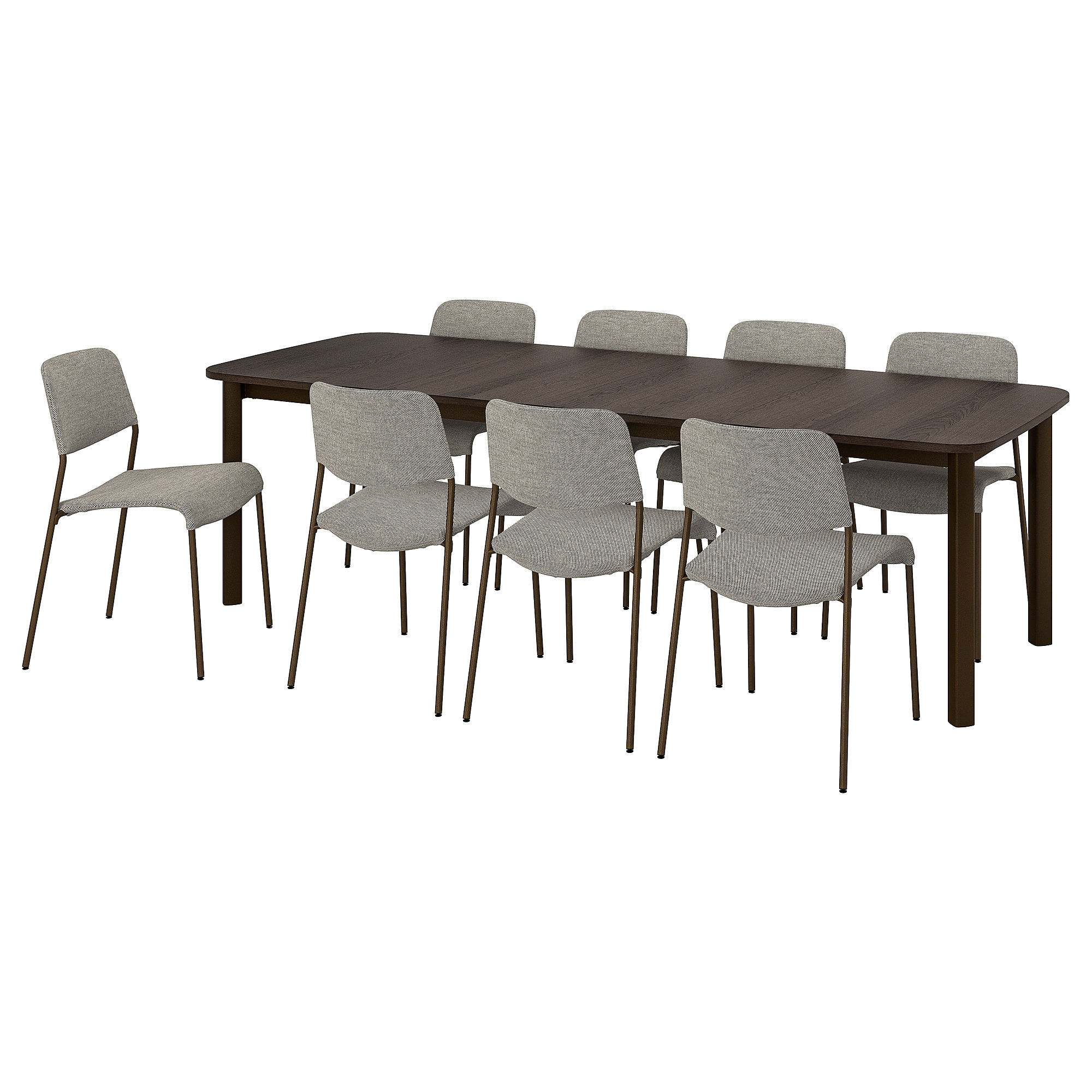 STRANDTORP/UDMUND table and 8 chairs