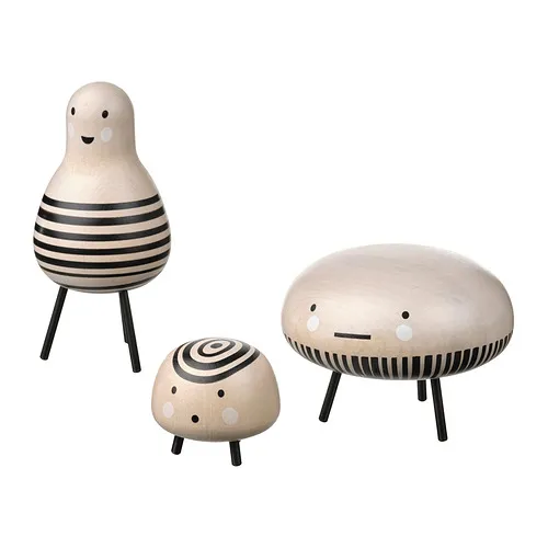 DVÄRGTALL - 裝飾品 3件組, 實心木/黑色 | IKEA 線上購物 - PE872261_S4
