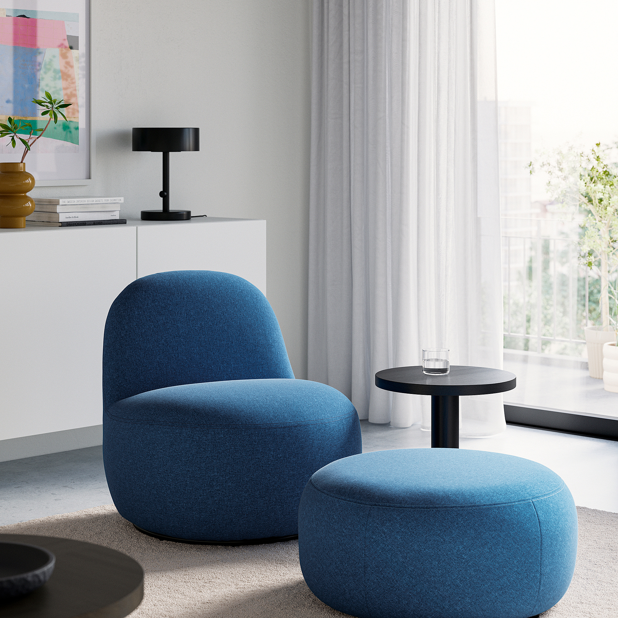 LILLESÄTER swivel easy chair