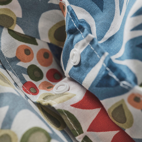 SÄTERVIDE duvet cover and 2 pillowcases