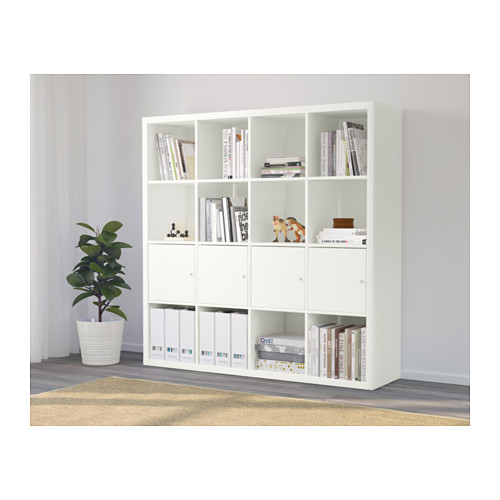 KALLAX shelving unit with 4 inserts