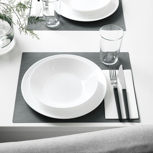 SLIRA - 餐墊, 灰色 | IKEA 線上購物 - PE730515_S4