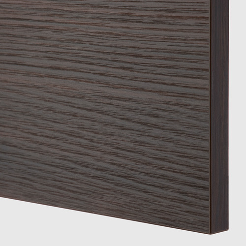METOD - wall cabinet with 2 doors, white Askersund/dark brown ash effect | IKEA Taiwan Online - PE784810_S4