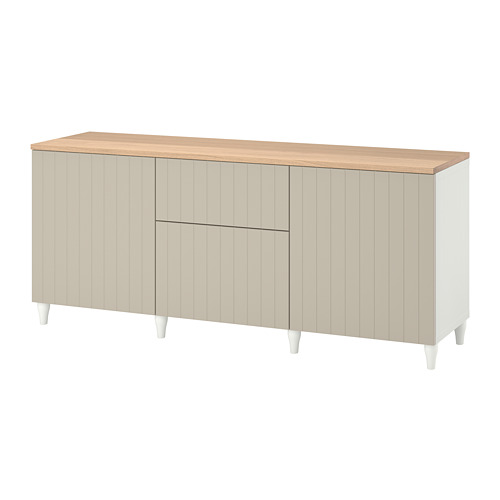BESTÅ - storage combination with drawers, white/Sutterviken/Kabbarp grey-beige | IKEA Taiwan Online - PE784819_S4