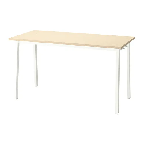 MITTZON - 會議桌, 實木貼皮, 樺木/白色, 140x68x75 公分 | IKEA 線上購物 - PE912054_S4