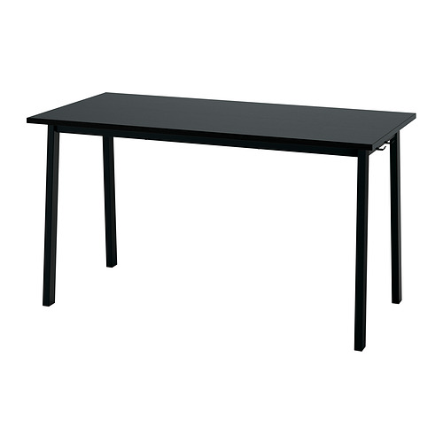 MITTZON - conference table, black stained ash veneer/black, 140x68x75 cm | IKEA Taiwan Online - PE912057_S4