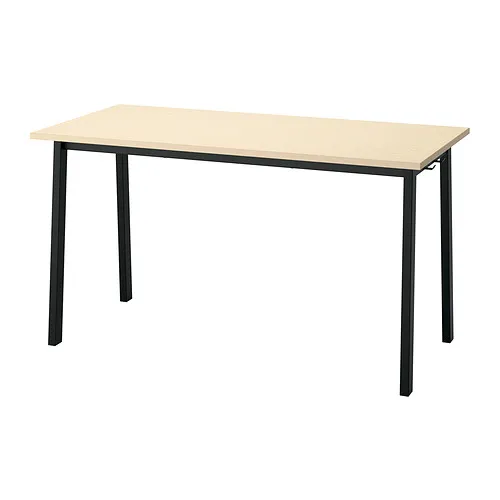 MITTZON - 會議桌, 實木貼皮, 樺木/黑色, 140x68x75 公分 | IKEA 線上購物 - PE912056_S4