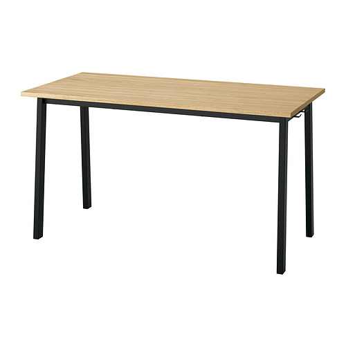 MITTZON - conference table, oak veneer/black, 140x68x75 cm | IKEA Taiwan Online - PE912059_S4