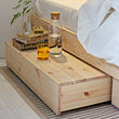 GLAMBERGET 2 bed storage boxes and 2 trays