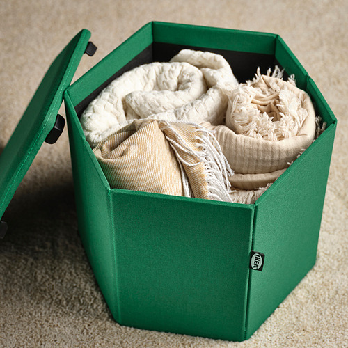 KJUGE pouffe with storage