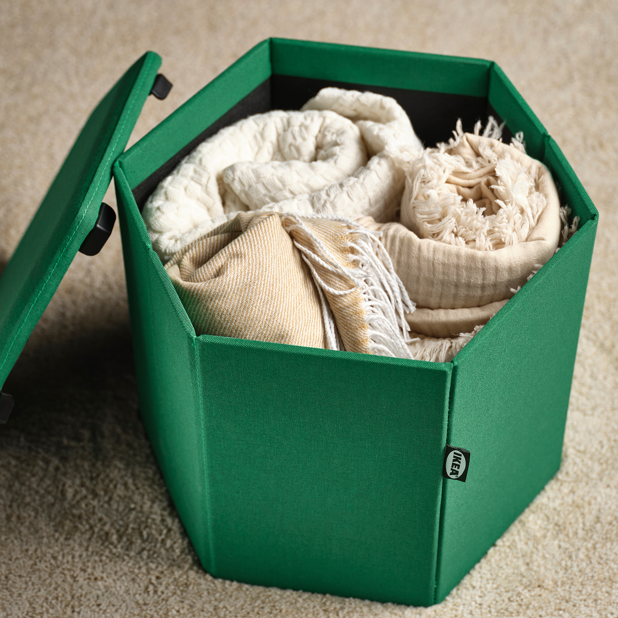 KJUGE pouffe with storage