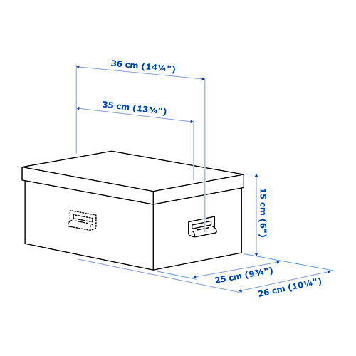 TJOG - storage box with lid, dark grey | IKEA Taiwan Online - PE773453_S4