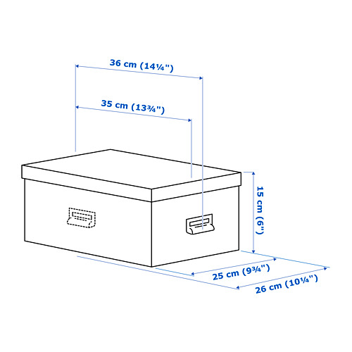 TJOG storage box with lid