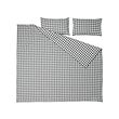 EKTANDVINGE duvet cover and 2 pillowcases