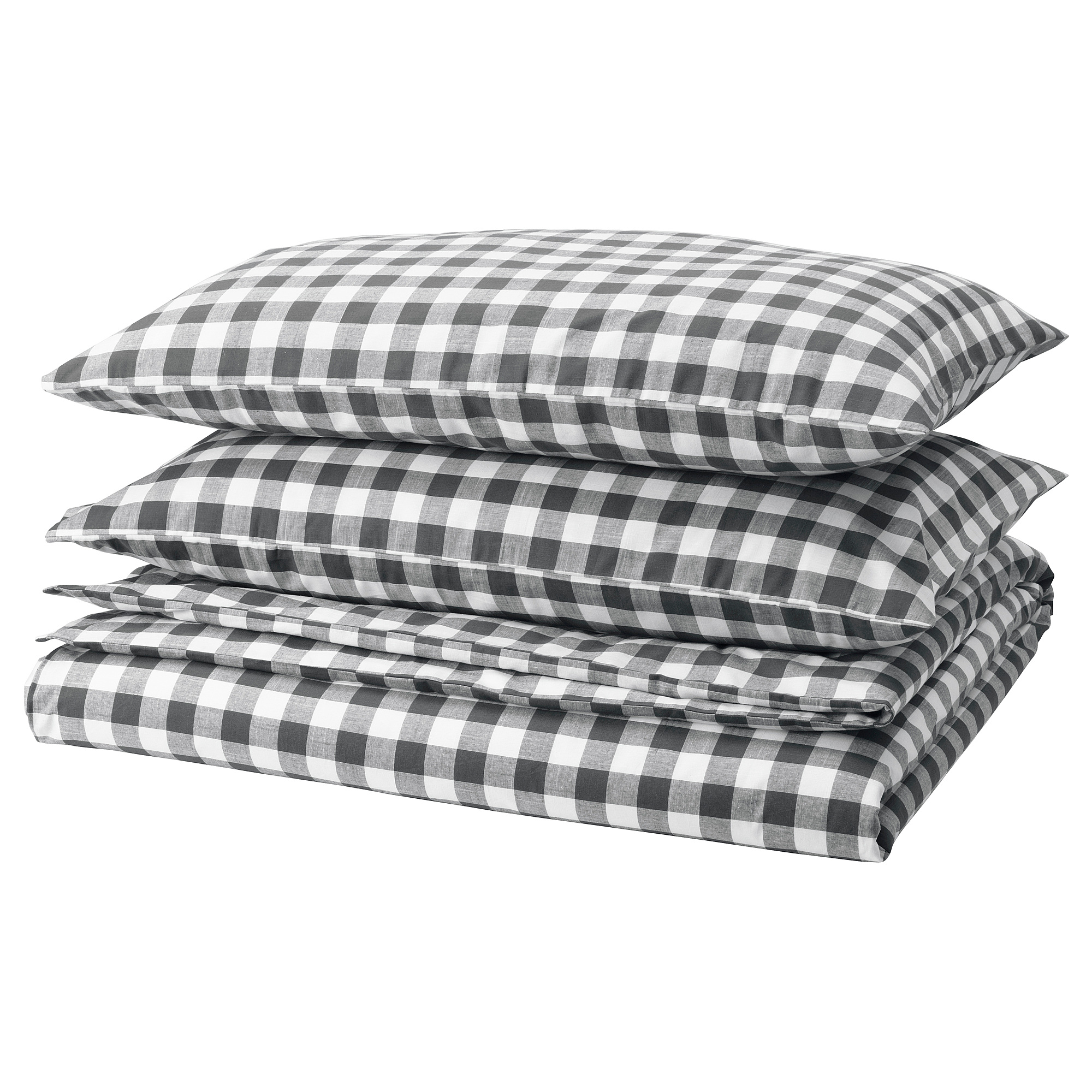 EKTANDVINGE duvet cover and 2 pillowcases