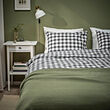 EKTANDVINGE duvet cover and 2 pillowcases