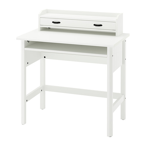 BRYTNING - desk with add-on unit, white, 85x53 cm | IKEA Taiwan Online - E1011588_S4