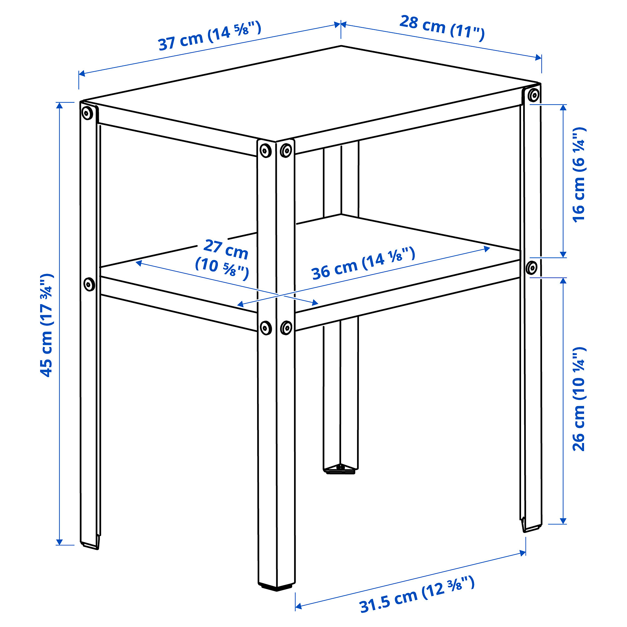 KNARREVIK bedside table