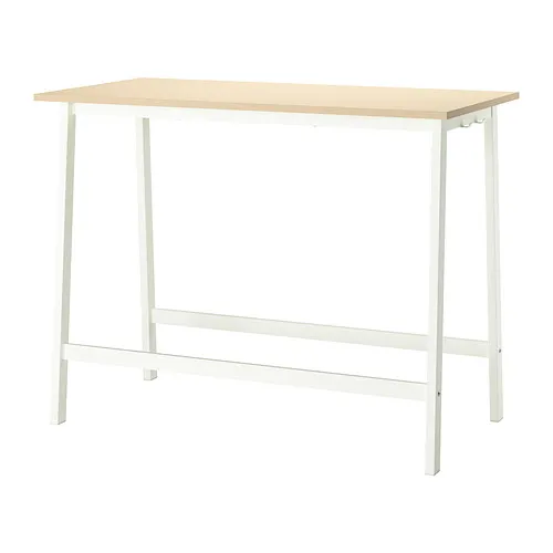 MITTZON - 會議桌, 實木貼皮, 樺木/白色 140x68x105 公分 | IKEA 線上購物 - PE912240_S4