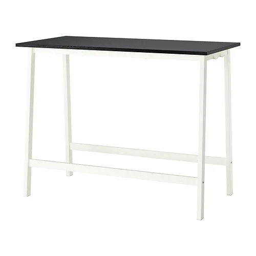 MITTZON - 會議桌, 黑色/實木貼皮 梣木/白色, 140x68x105 公分 | IKEA 線上購物 - PE912239_S4