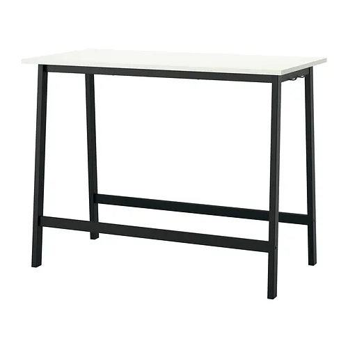 MITTZON - 會議桌, 白色/黑色, 140x68x105 公分 | IKEA 線上購物 - PE912237_S4