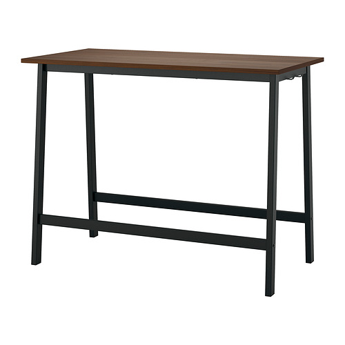MITTZON - conference table, walnut veneer/black, 140x68x105 cm | IKEA Taiwan Online - PE912241_S4