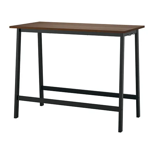 MITTZON - 會議桌, 實木貼皮, 胡桃木/黑色 140x68x105 公分 | IKEA 線上購物 - PE912241_S4