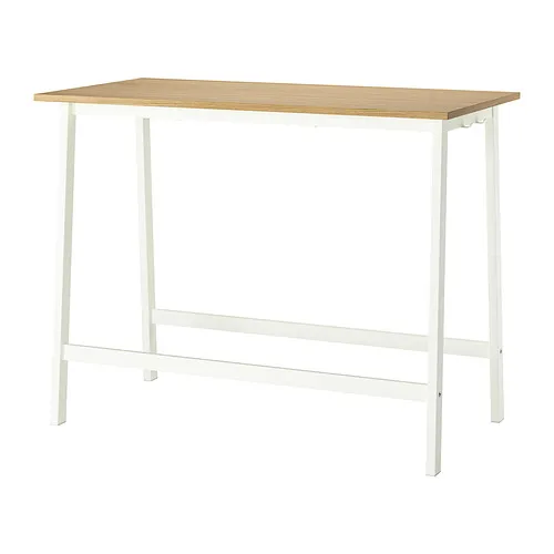 MITTZON - 會議桌, 實木貼皮, 橡木/白色 140x68x105 公分 | IKEA 線上購物 - PE912244_S4