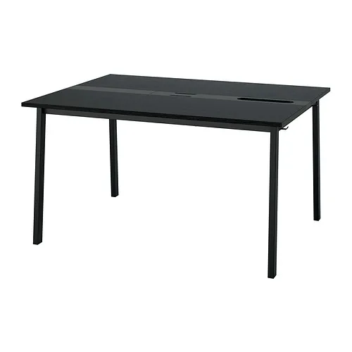 MITTZON - 會議桌, 黑色/實木貼皮 梣木/黑色, 140x108x75 公分 | IKEA 線上購物 - PE912247_S4