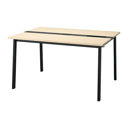 MITTZON - conference table, birch veneer/black, 140x108x75 cm | IKEA Taiwan Online - PE912251_S4