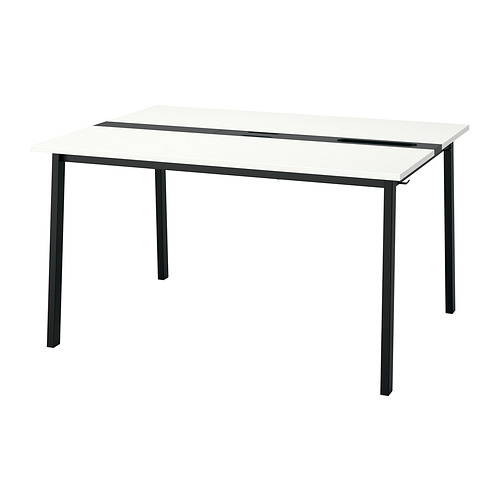 MITTZON - conference table, white/black, 140x108x75 cm | IKEA Taiwan Online - PE912250_S4