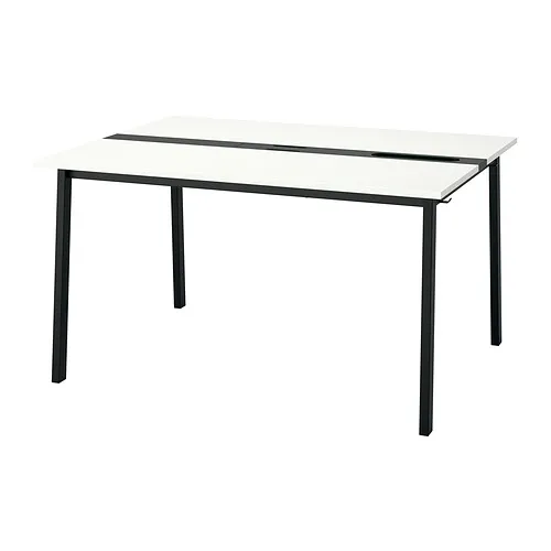MITTZON - 會議桌, 白色/黑色, 140x108x75 公分 | IKEA 線上購物 - PE912250_S4