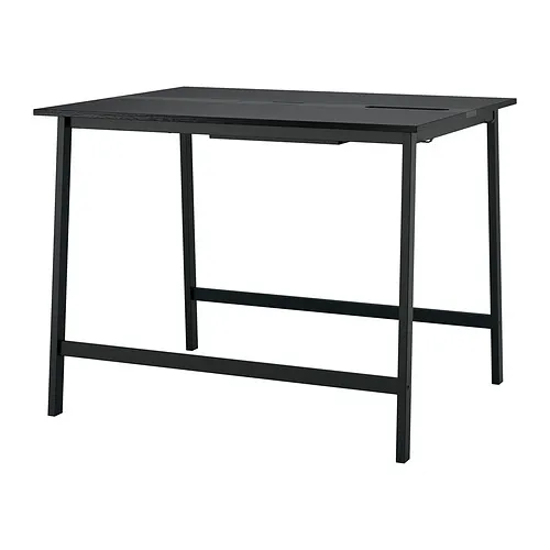 MITTZON - conference table, black stained ash veneer/black, 140x108x105 cm | IKEA Taiwan Online - PE912259_S4