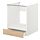 ENHET - base cabinet for oven with drawer, white/oak effect | IKEA Taiwan Online - PE773160_S1