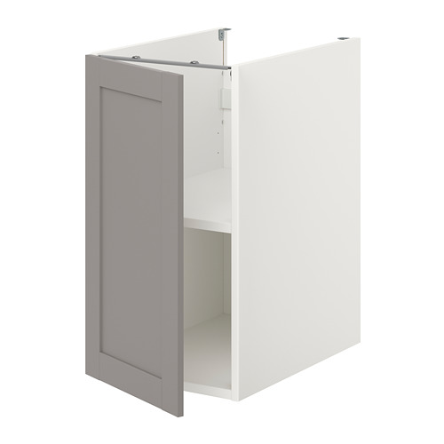 ENHET - 底櫃附層板/門板, 白色/灰色 框架, 40x62x75 公分 | IKEA 線上購物 - PE773162_S4