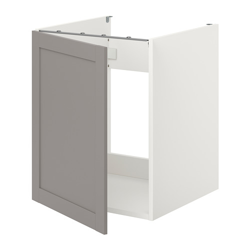 ENHET - 附門水槽底櫃, 白色/灰色 框架, 60x62x75 公分 | IKEA 線上購物 - PE773174_S4
