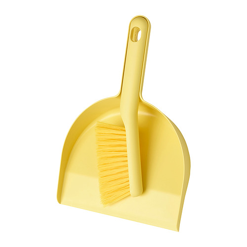 PEPPRIG - dust pan and brush, yellow | IKEA Taiwan Online - PE872325_S4