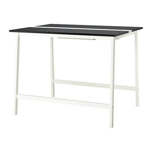 MITTZON - 會議桌, 黑色/實木貼皮 梣木/白色, 140x108x105 公分 | IKEA 線上購物 - PE912269_S4