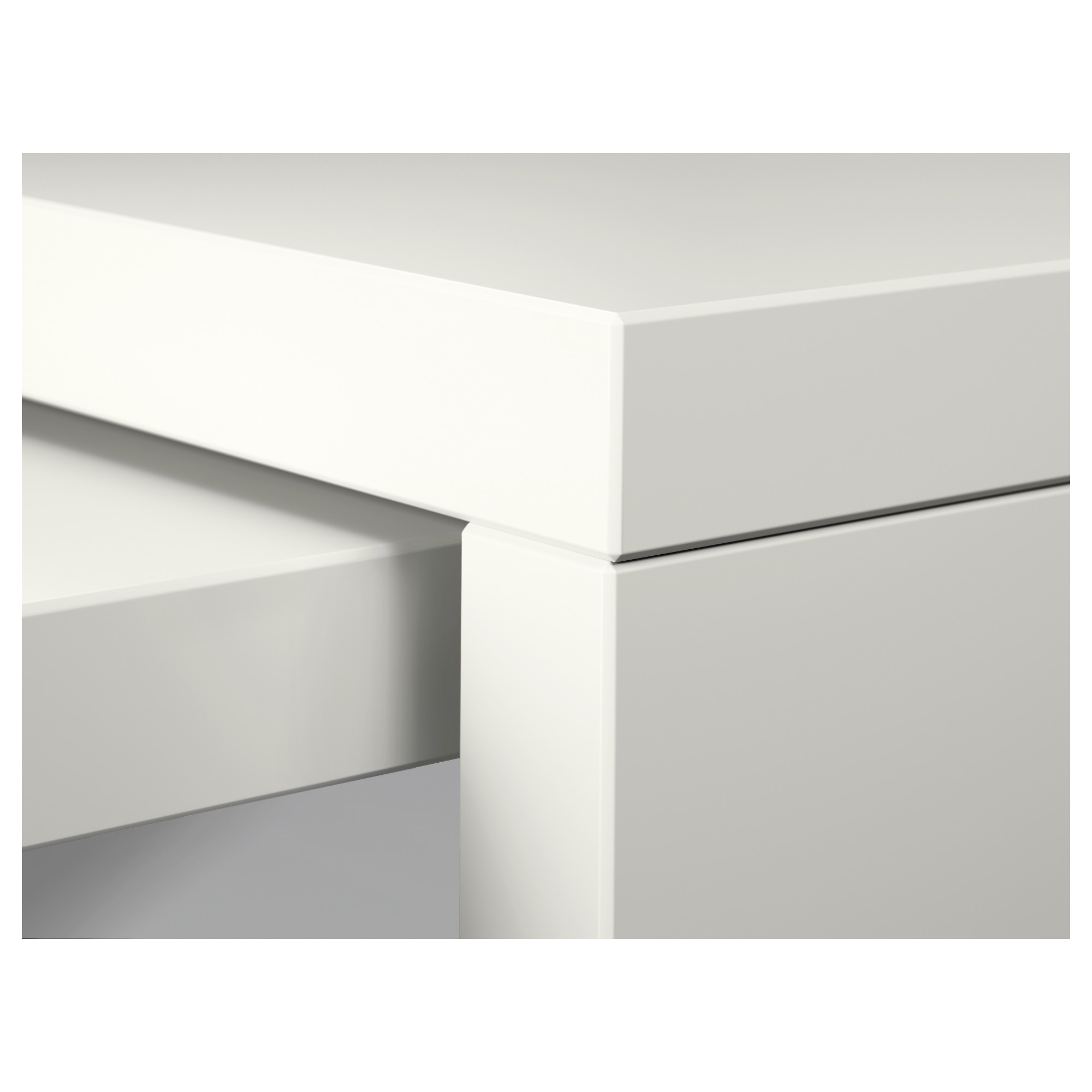 MALM desk with pull-out panel