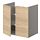 ENHET - bs cb f wb w shlf/doors, grey/oak effect | IKEA Taiwan Online - PE773249_S1