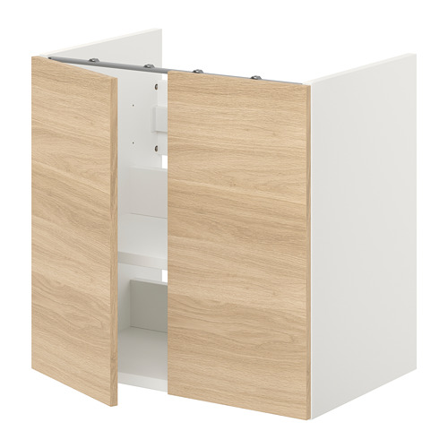 ENHET - bs cb f wb w shlf/doors, white/oak effect, 60x42x60 cm | IKEA Taiwan Online - PE773268_S4
