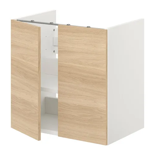 ENHET - bs cb f wb w shlf/doors, white/oak effect, 60x42x60 cm | IKEA Taiwan Online - PE773268_S4