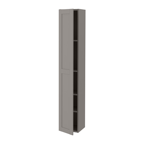 ENHET - hi cb w 4 shlvs/door, grey/grey frame, 30x32x180 cm | IKEA Taiwan Online - PE773306_S4